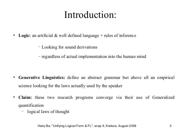 Linguistic Form